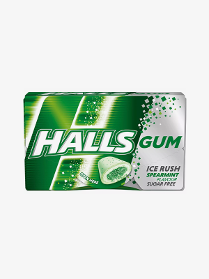 Halls Gum Spearmint 18g