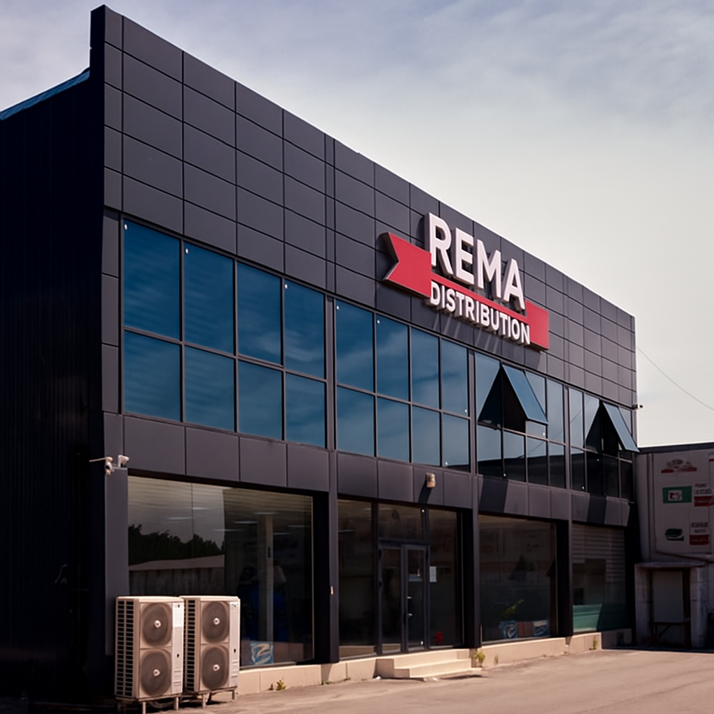 Moderna fachada de REMA DISTRIBUCIÓN