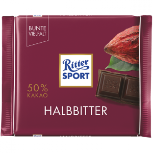 Ritter Sport Halbbitter 50% Kakao 100g