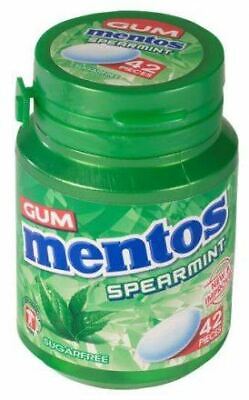 Mentos Gum Spearmint Sugar Free Bottle ‘42